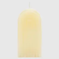 MICA - Vela Decorativa Arco Funky Perfumada Blanca 12 cm
