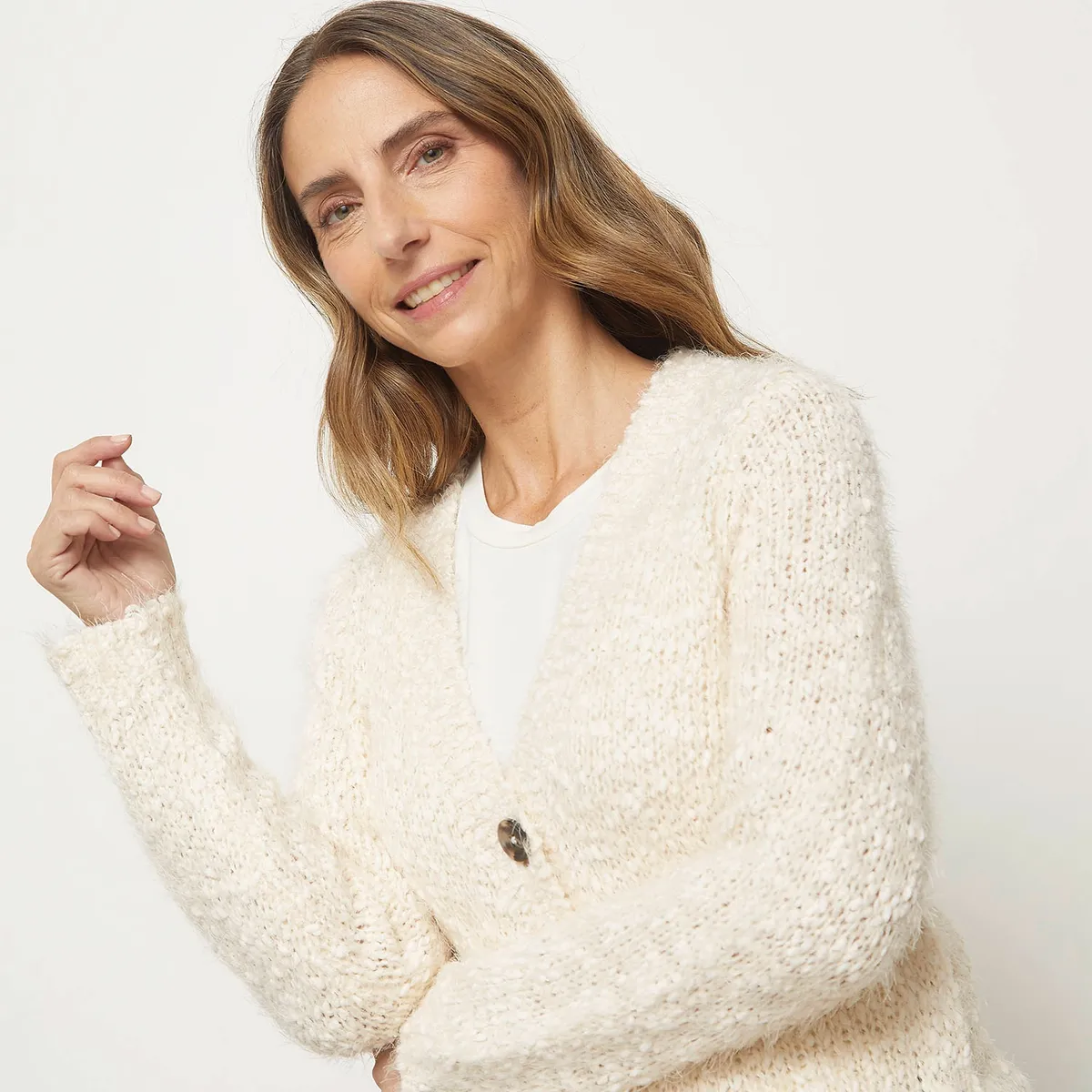 NEWPORT - Sweater Largo Con Botones Mujer Newport