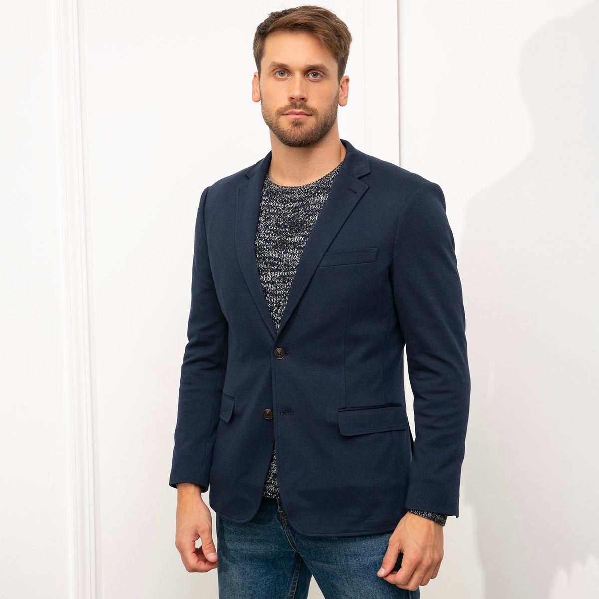 BASEMENT - Blazer Slim Fit Hombre Basement