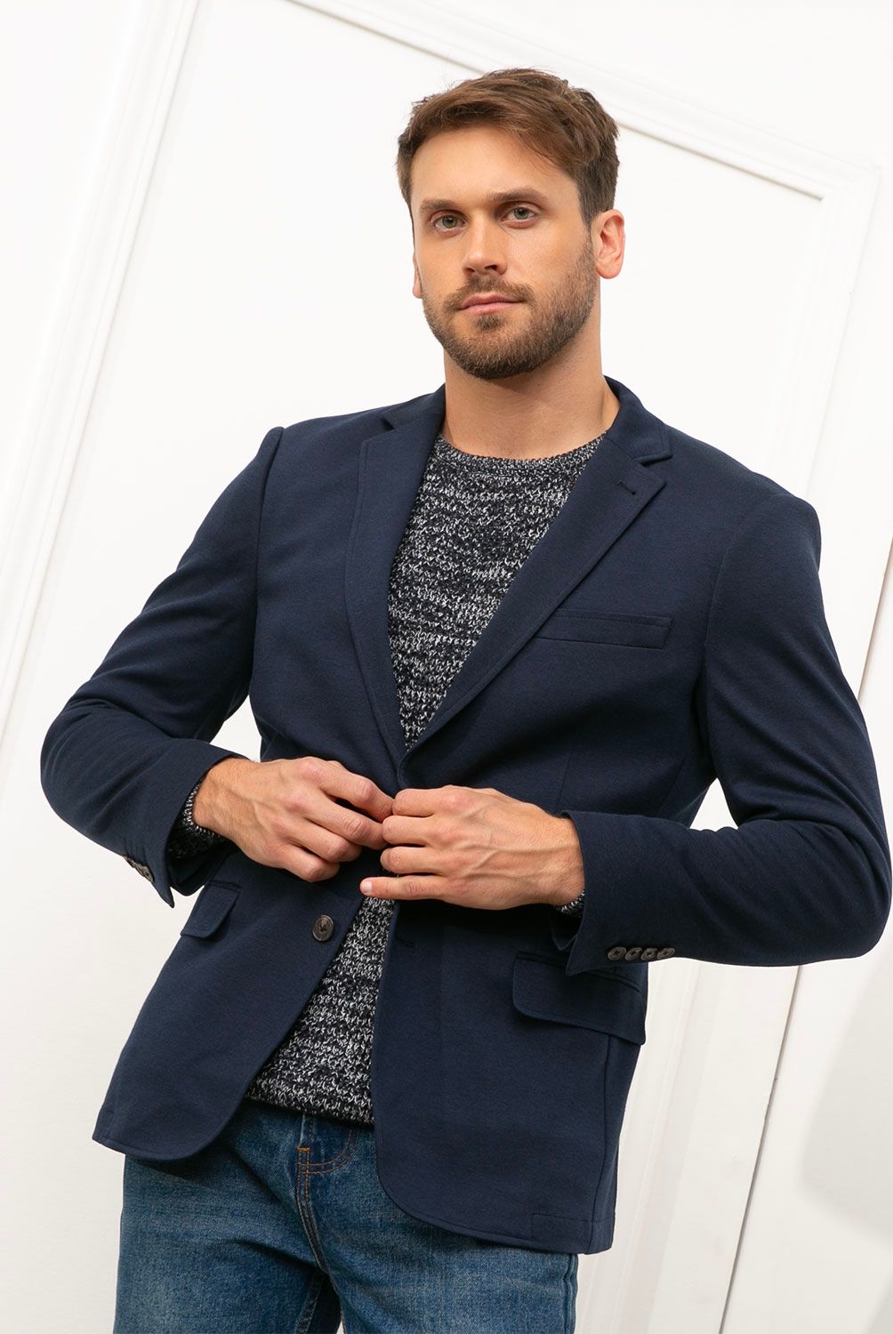 BASEMENT - Blazer Slim Fit Hombre Basement