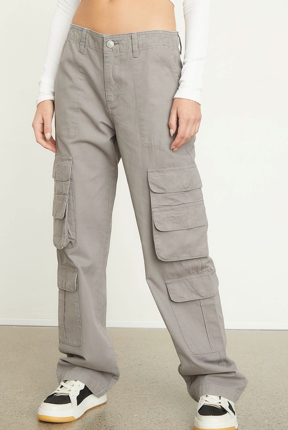 AMERICANINO - Pantalón Cargo Tiro Alto Mujer Americanino