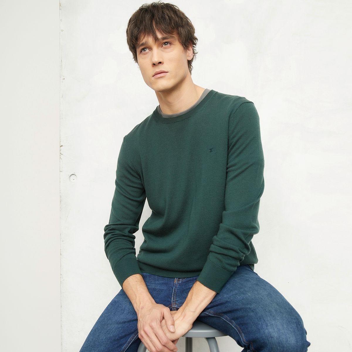 WOLF&HANK - Sweater Algodón Cuello Redondo Wolf&Hank Hombre Manga Larga