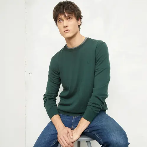 WOLF&HANK - Sweater Algodón Cuello Redondo Hombre Manga Larga