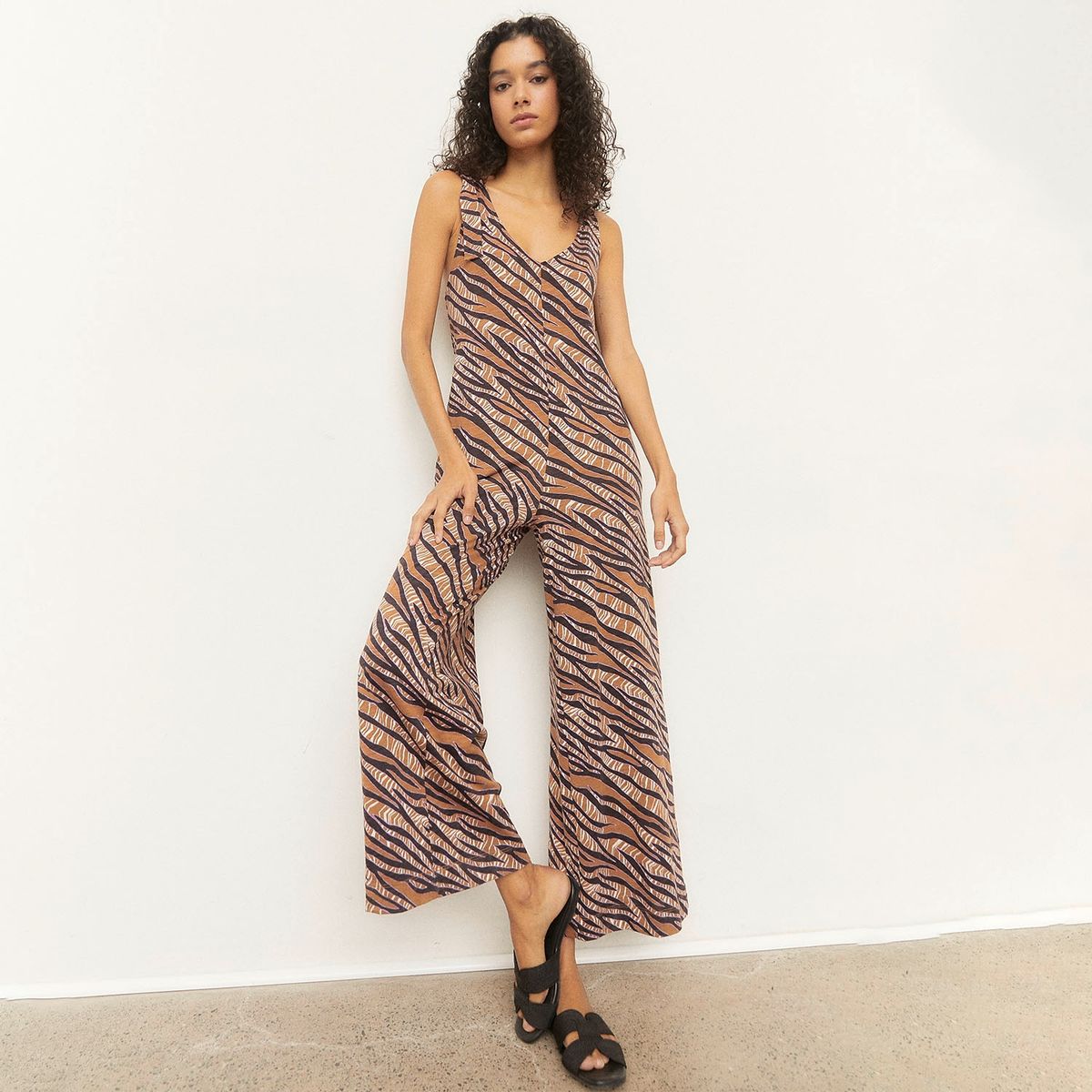 BASEMENT - Enterito Algodón Pima Animal Print Mujer Basement