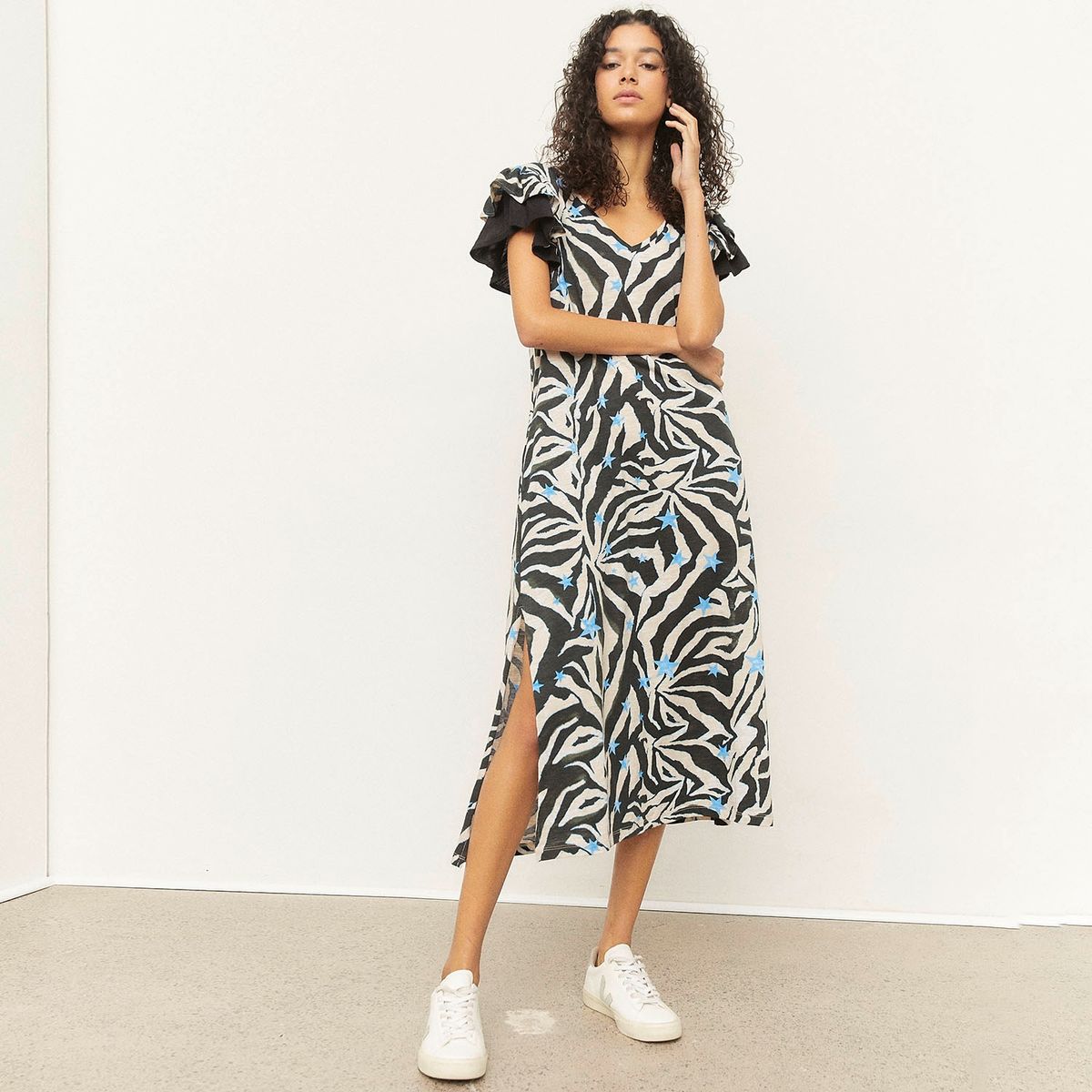 BASEMENT - Vestido Midi Algodón Pima Mujer Basement