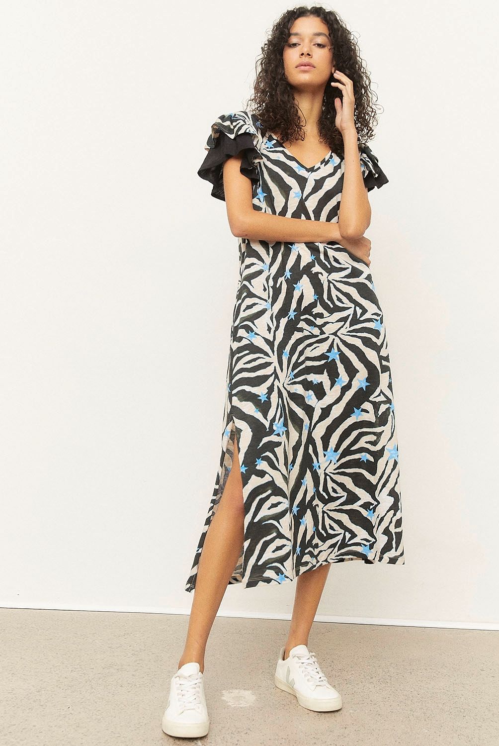 BASEMENT - Vestido Midi Algodón Pima Mujer Basement