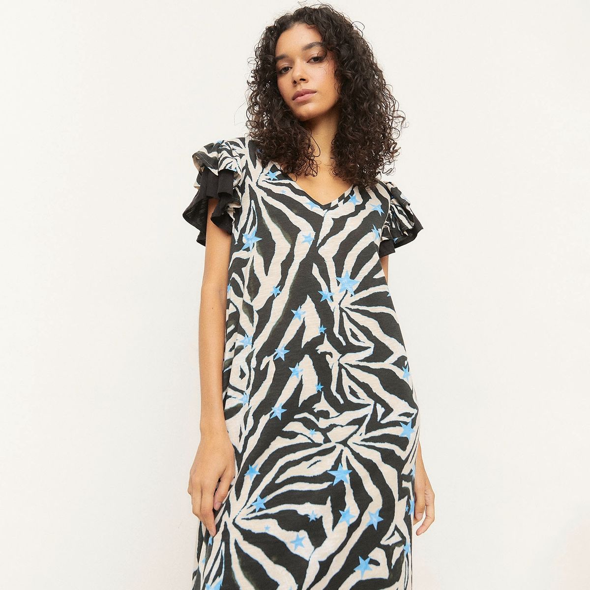 BASEMENT - Vestido Midi Algodón Pima Mujer Basement