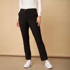 S COCCI - Pantalón Straight Tiro Alto Mujer