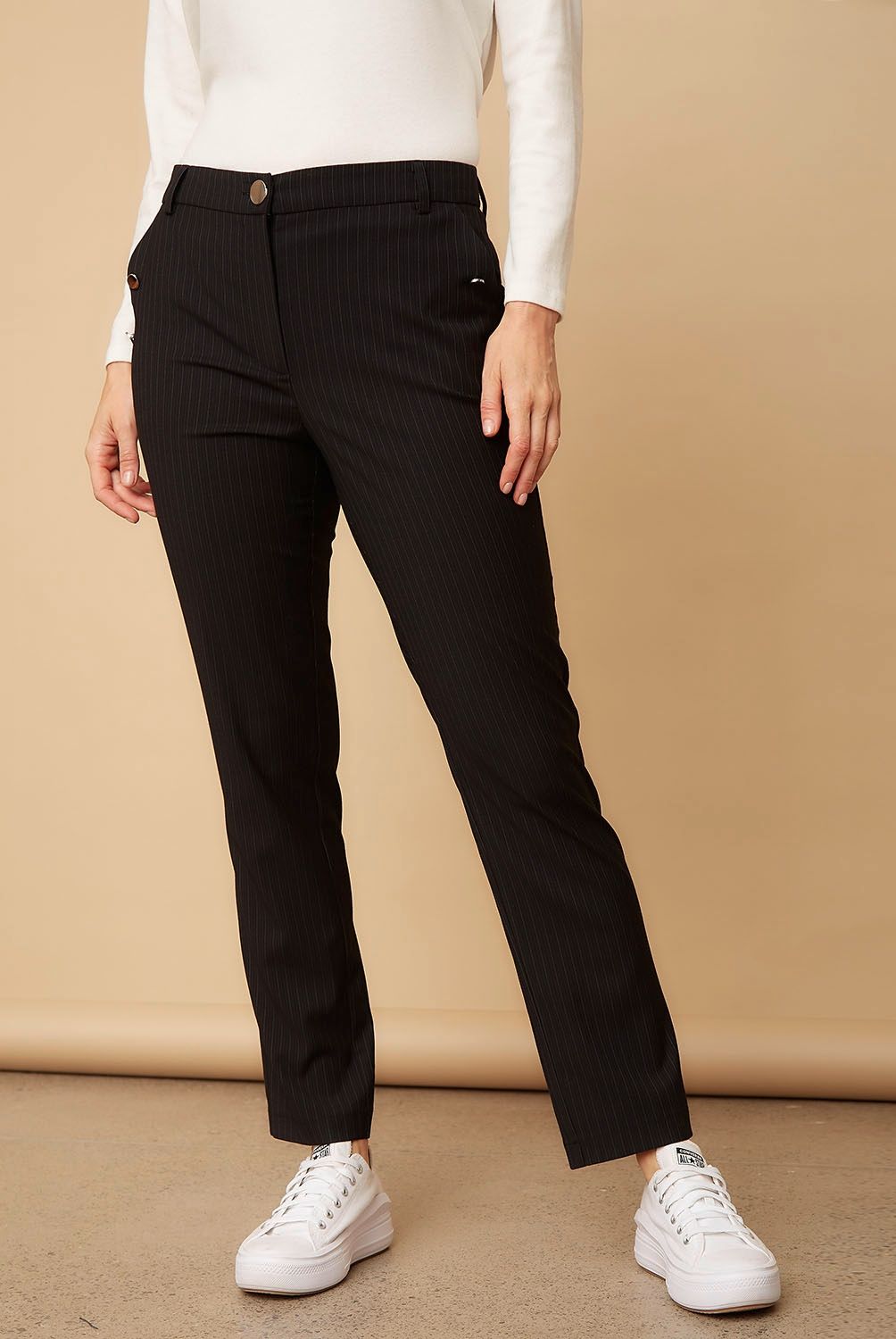 S COCCI - Pantalón Straight Tiro Alto Mujer S Cocci