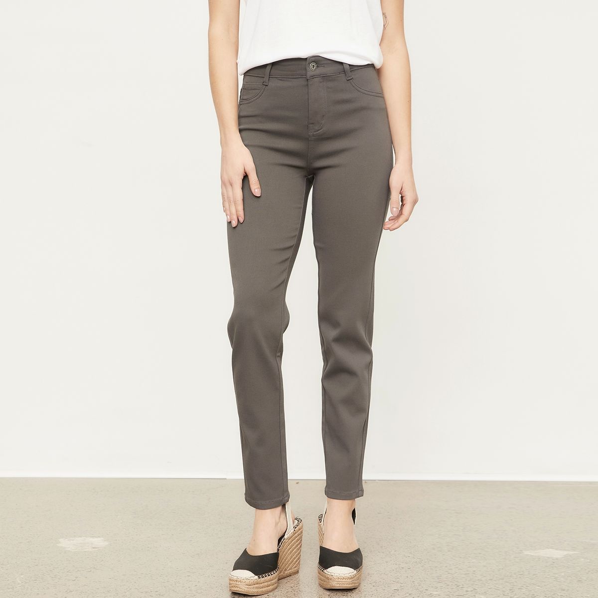 UNIVERSITY CLUB - Pantalón Tiro Medio Mujer University Club