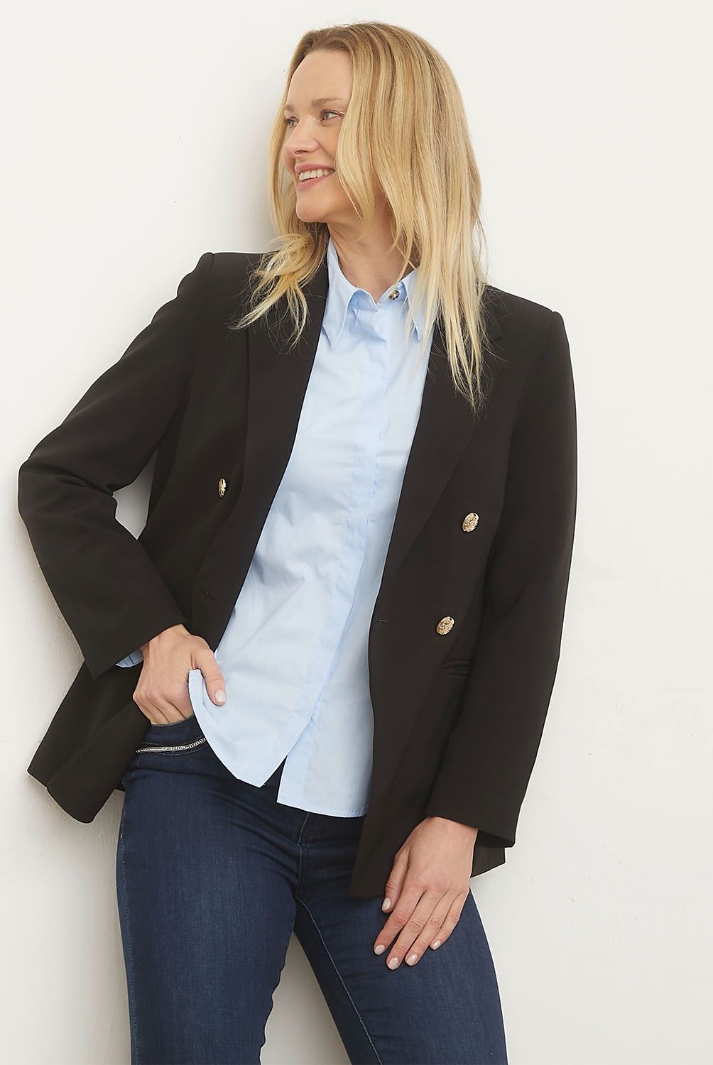 S COCCI - Blazer S.Cocci Manga Larga Mujer Diseño Liso
