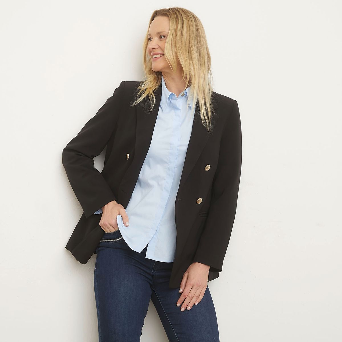 S COCCI - Blazer S.Cocci Manga Larga Mujer Diseño Liso