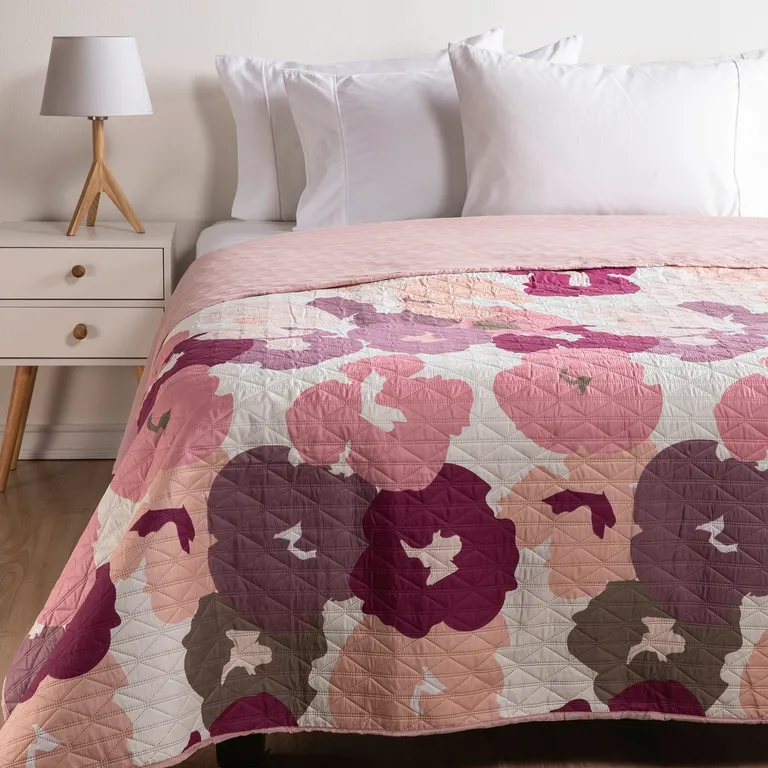 AMBIENTA Cubrecama Estampado Reversible