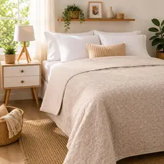 AMBIENTA - Cubrecama Estampado Reversible Dixie