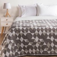 Cubrecama Estampado Reversible