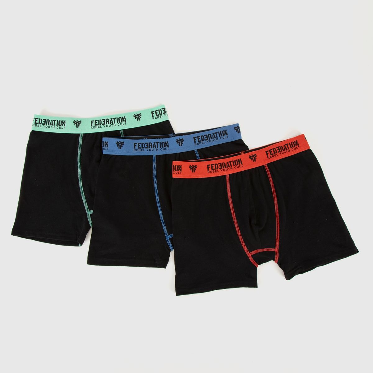 FEDERATION - Boxer Federation Pack de 3 Unidades Algodón Niño