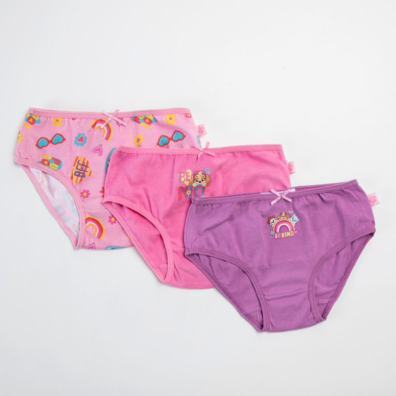 PAW PATROL - Calzón Niña Pack De 3 Unidades Algodón Paw Patrol