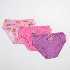 PAW PATROL - Calzón Niña Pack De 3 Unidades Algodón