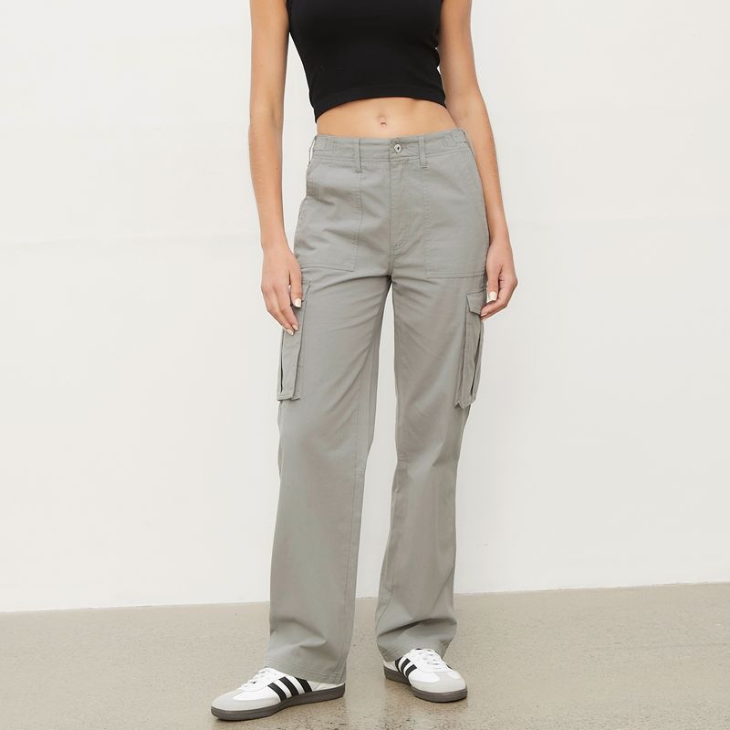 SYBILLA - Pantalón Cargo Tiro Medio Mujer Sybilla