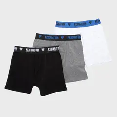 FEDERATION - Boxer Niño Pack de 3 Unidades Algodón
