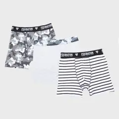 FEDERATION - Boxers Niño Pack de 3 Algodón