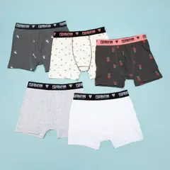 FEDERATION - Boxers Niño Pack De 5 Algodón Estampados