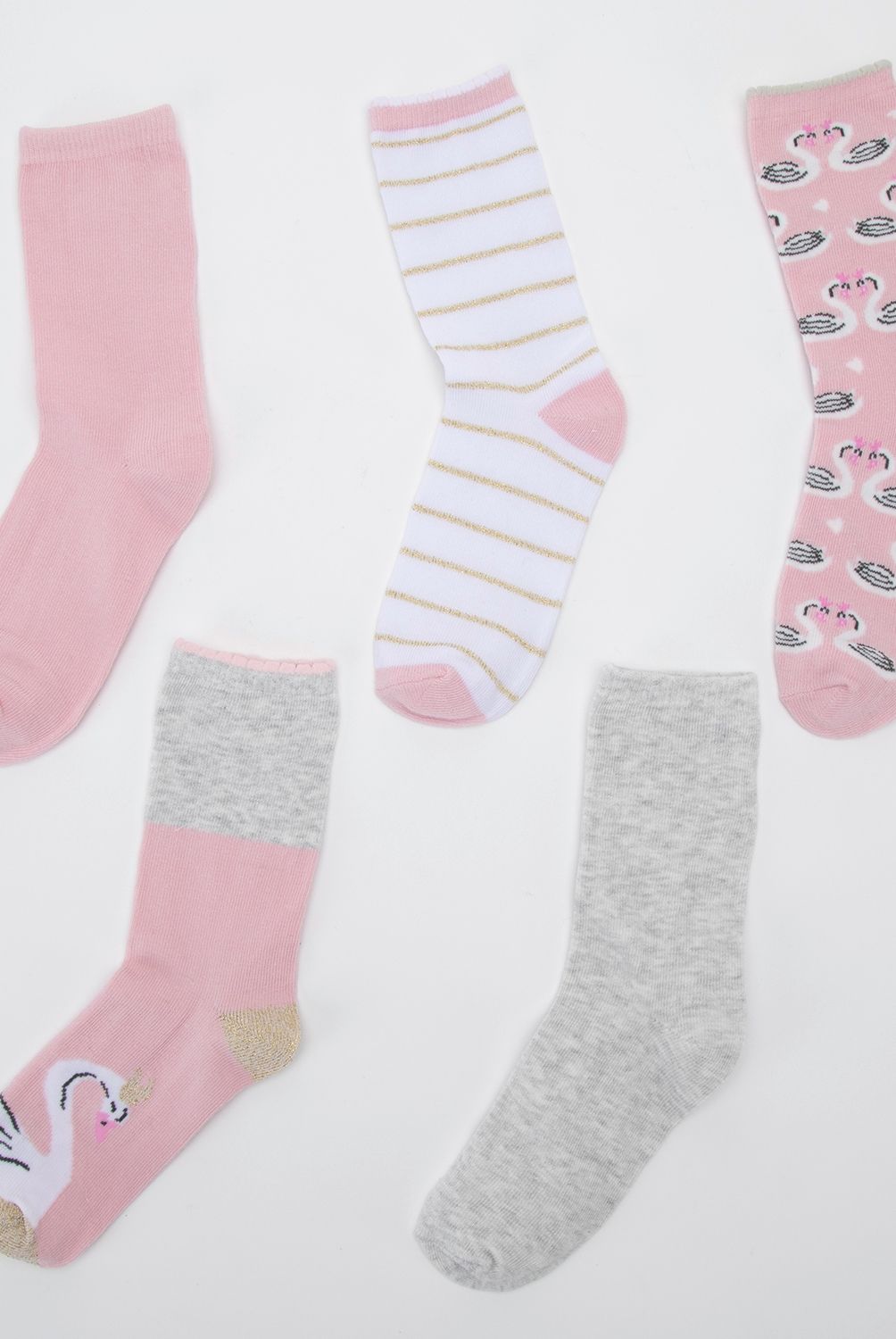 YAMP - Set Calcetines Niña Yamp Algodón Diseño Cisnes