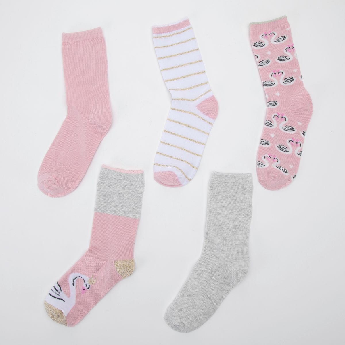 YAMP - Set Calcetines Niña Yamp Algodón Diseño Cisnes