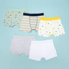 YAMP - Boxers Niño Pack de 5 Unidades Algodón Estampado