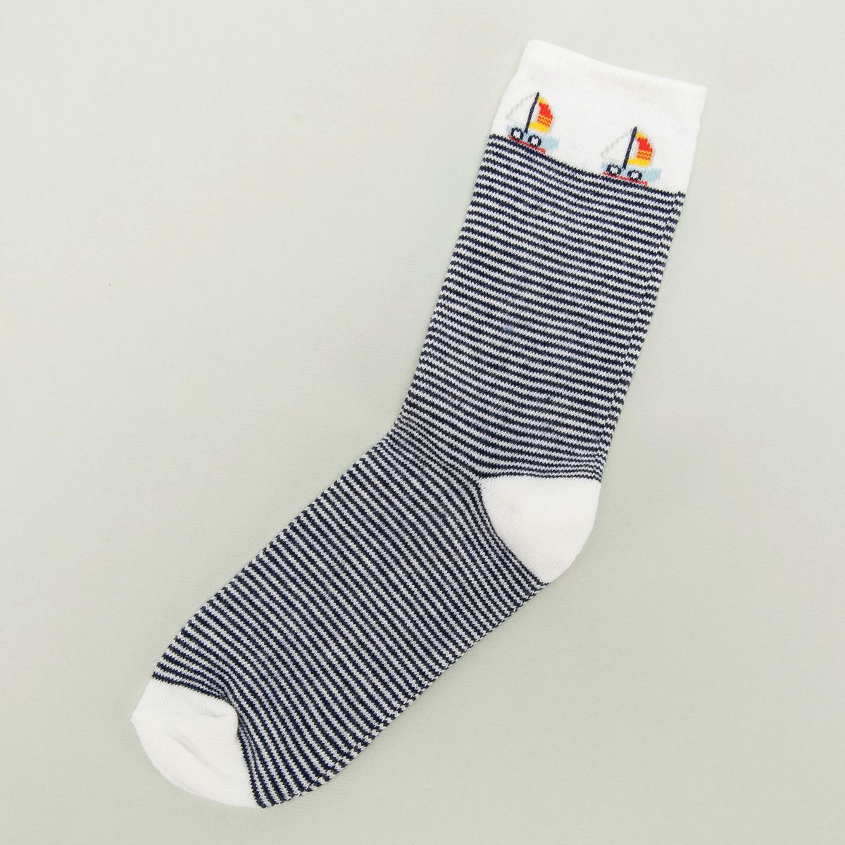 YAMP - Calcetines de Vestir Yamp Diseño Barcos Niño Algodón Pack x5