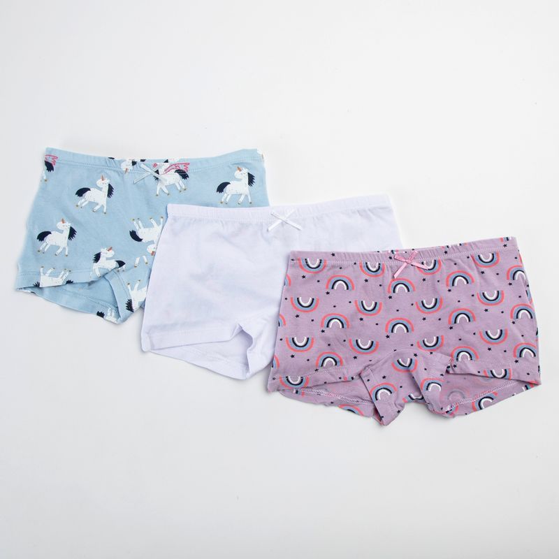 YAMP - Calzones Niña Yamp Pack de 3 Algodón Estampados