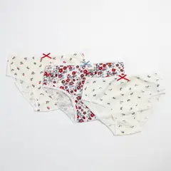YAMP - Calzones Niña Pack De 3 Unidades Algodón Estampado Floral