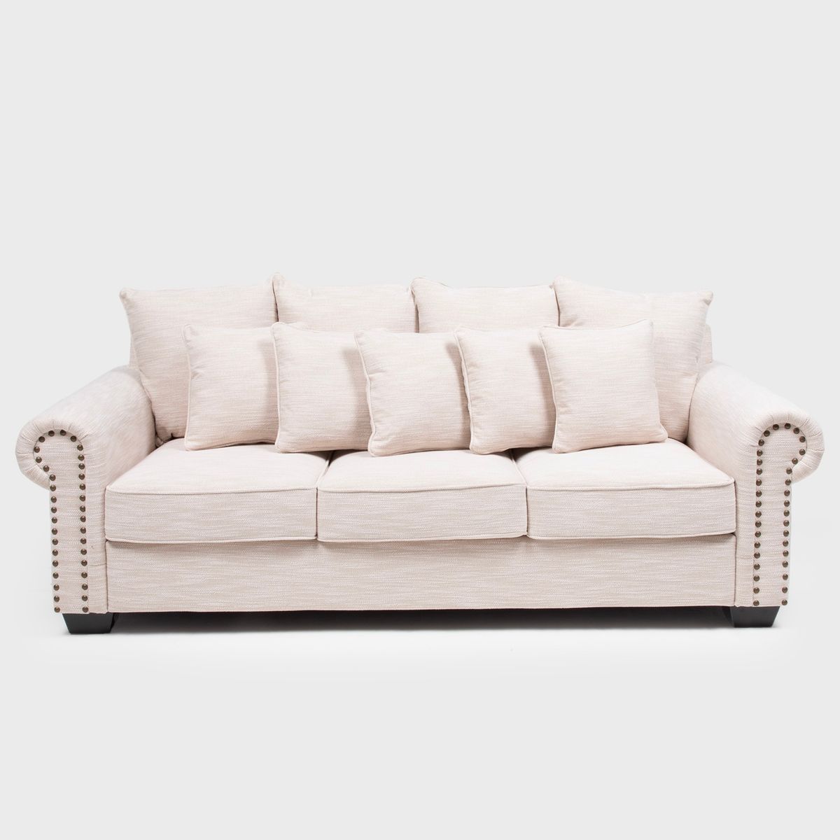 ROBERTA ALLEN - Sofá 3 Cuerpos Eleonore Beige Roberta Allen