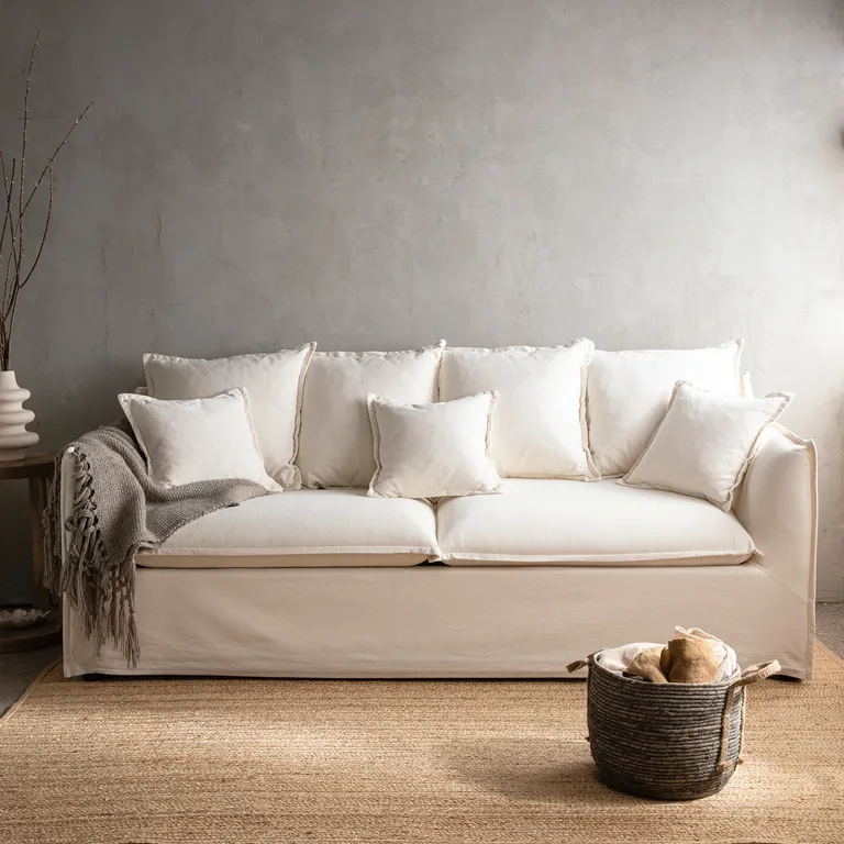 Sofá Cama Atlanta 3 Cuerpos Beige a $769.990