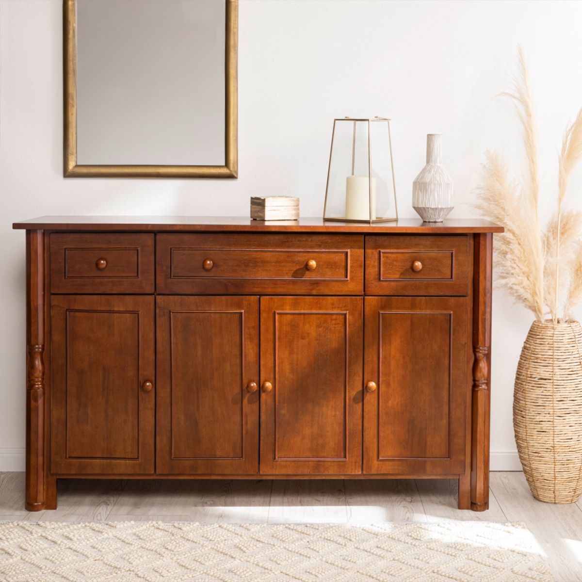 ROBERTA ALLEN - Buffet Valerie 4 Puertas 3 Cajones Marrón Roberta Allen