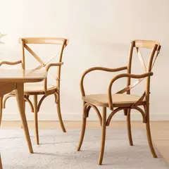 ROBERTA ALLEN - Par de Sitiales Comedor Dominga Madera