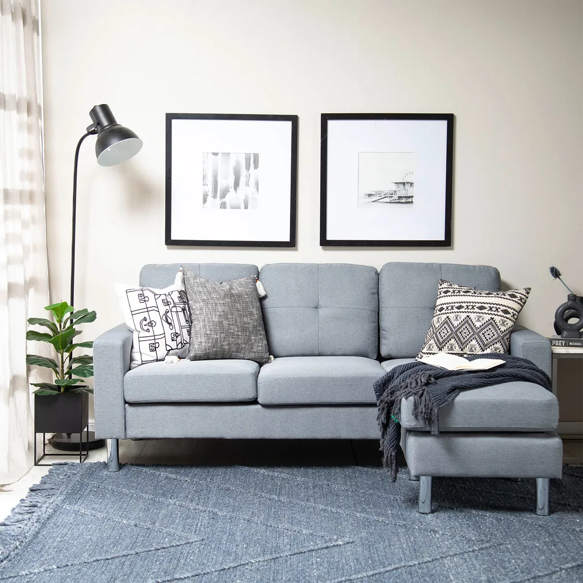 MICA - Sofá Seccional Intercambiable New Jeremy Storage 3 Cuerpos Mica