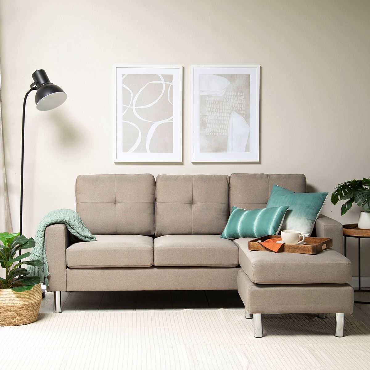 MICA - Sofá Seccional Intercambiable New Jeremy Storage 3 Cuerpos Mica