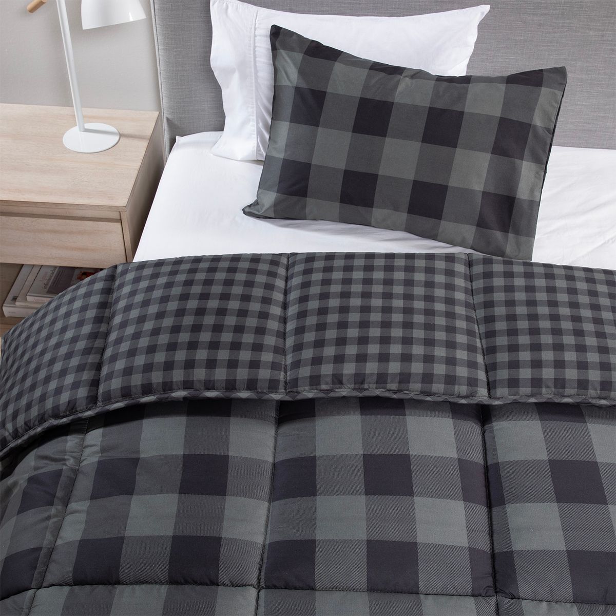 MICA - Plumón Estampado Reversible Dark Mica