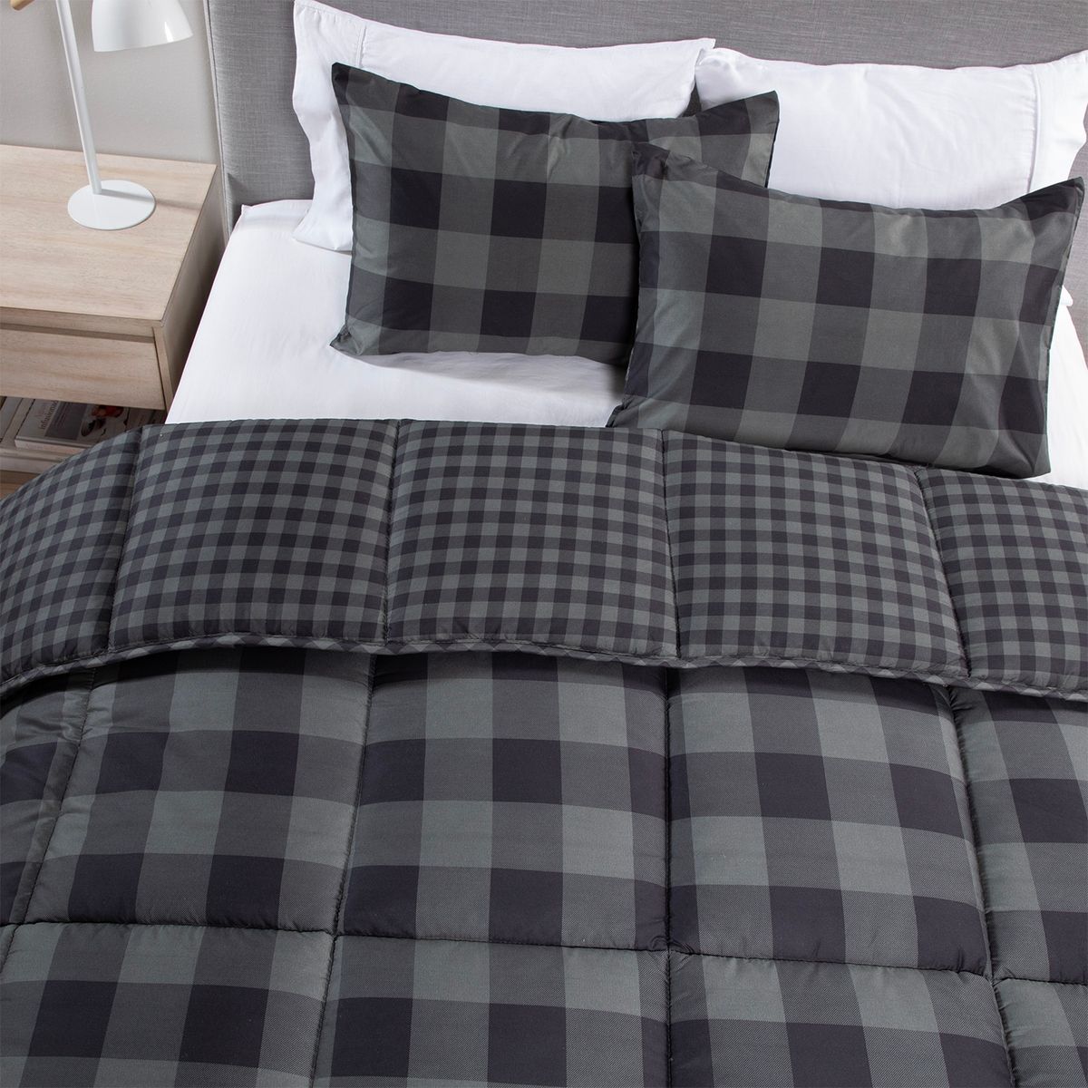 MICA - Plumón Estampado Reversible Dark Mica