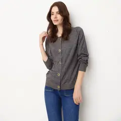 APOLOGY - Chaleco Cardigan Viscosa Manga Larga Mujer