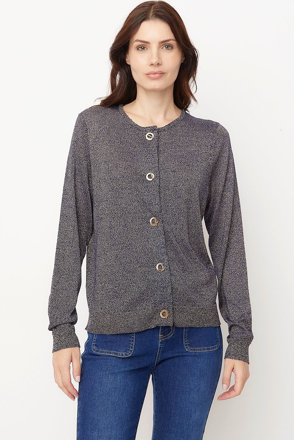 APOLOGY - Chaleco Cardigan Apology Viscosa Manga Larga Mujer
