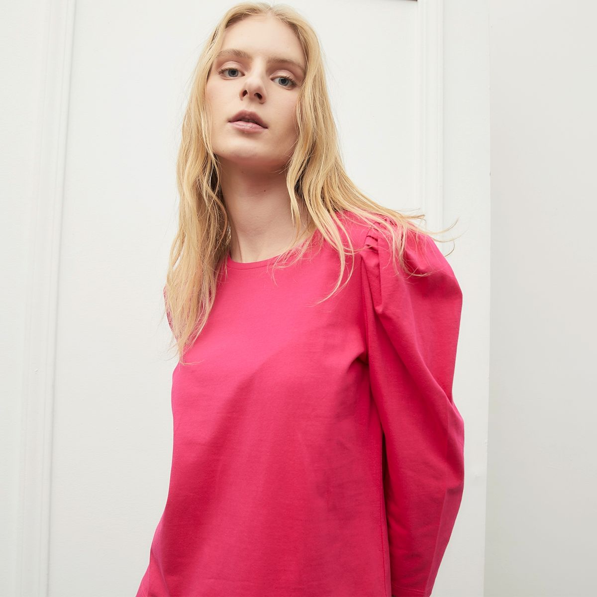 BASEMENT - Polera Manga Larga Algodón Mujer Basement