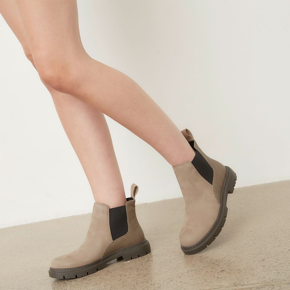 AMERICANINO - Botín  Mujer Cuero  Gris Americanino