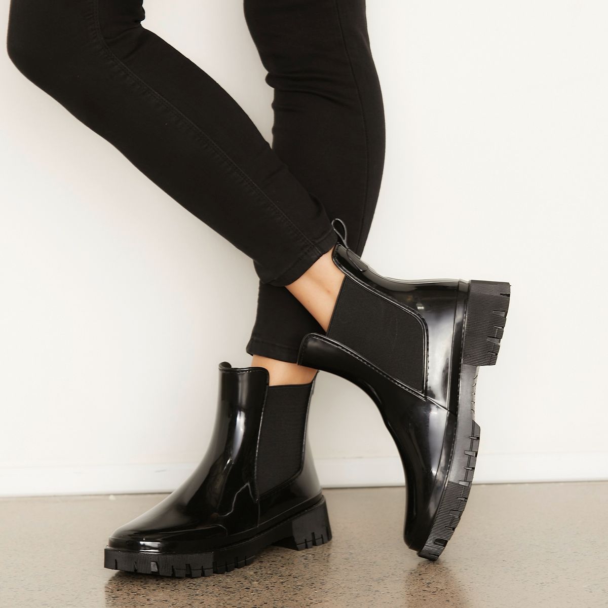 SYBILLA - Bota de Agua Mujer Negro Sybilla