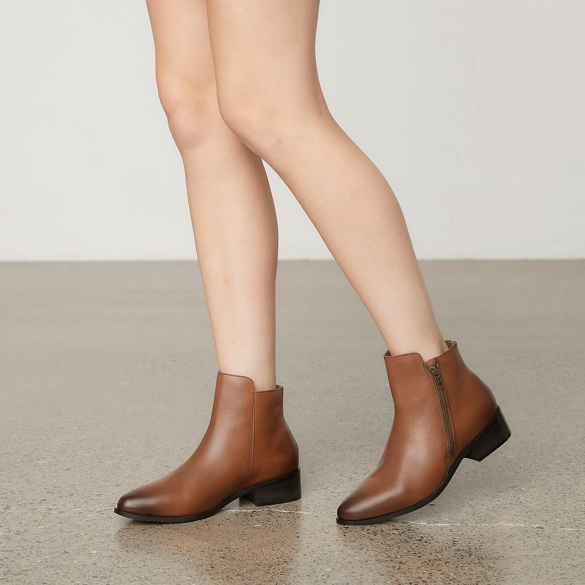 APOLOGY - Botín Mujer Cuero Café Apology