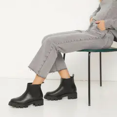 BASEMENT - Botines Mujer Taco Cuadrado Sintético