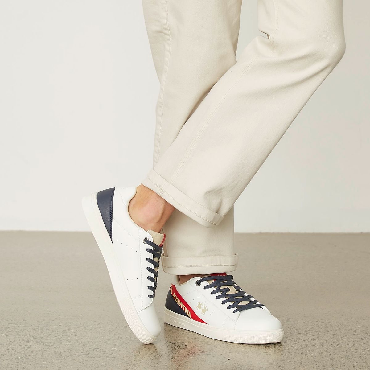 LA MARTINA - Zapatilla Urbana Hombre Blanco La Martina