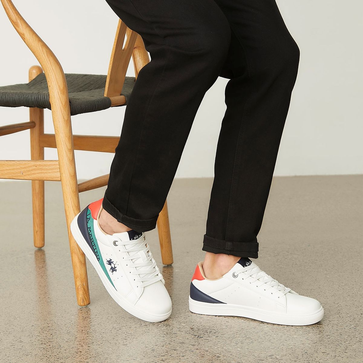 LA MARTINA - Zapatilla Urbana Hombre Blanco La Martina