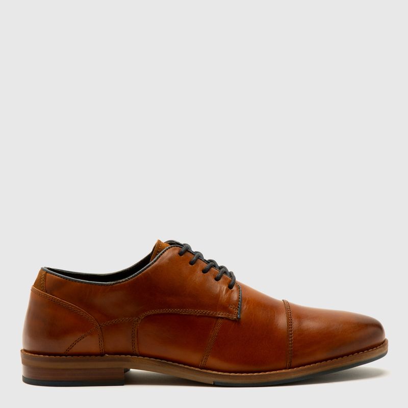 BASEMENT - Zapato Casual Cuero Basement Hombre Café